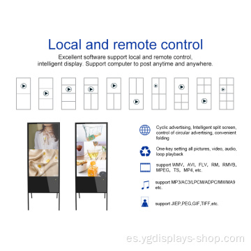 Señalización digital lcd publicitaria LCD tipo A de 43 pulgadas
